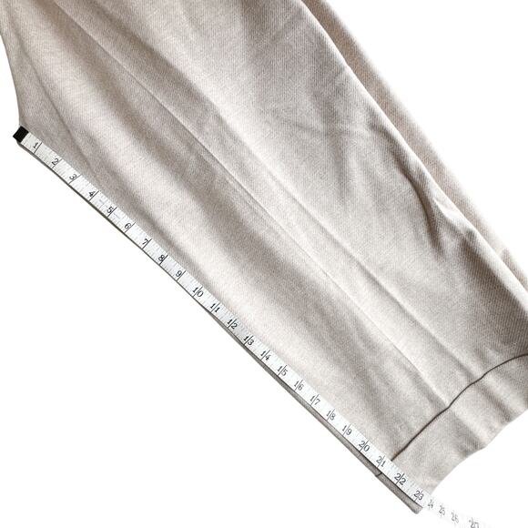 COS Wool Cashmere Wide Leg Cropped Pleated Pants Beige Trousers - Picture 15 of 16